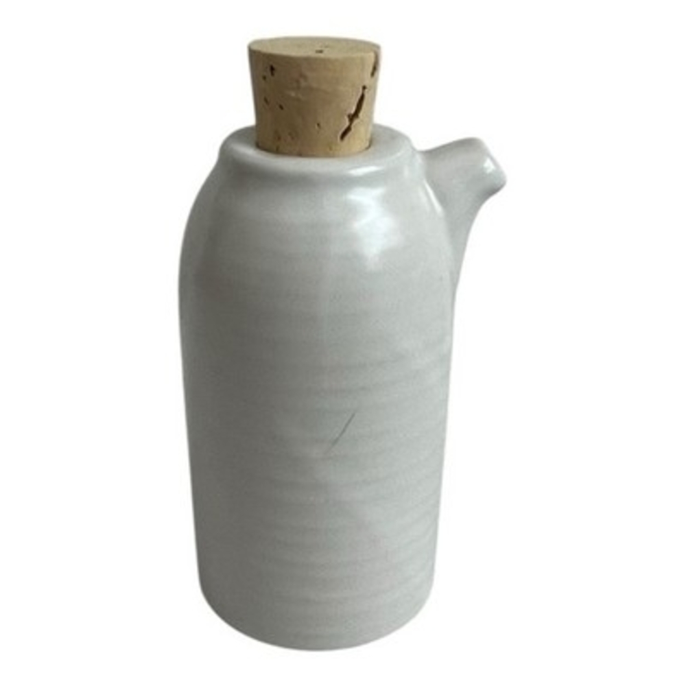 Dudson Evolution Purl Oil Vinegar Bottle 5" Off White Ceramic Cork Cap NEW - Picture 5 of 7
